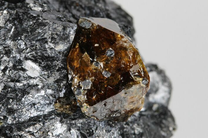 Fluorescent Zircon Crystal in Biotite Schist - Norway #175850